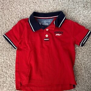 Tommy Hilfiger Kids Polo Shirt in Red and Navy